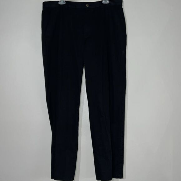 St. John’s Bay black flat front pants size 38 x 32 - Picture 2 of 7